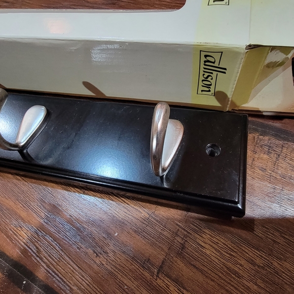 Allison black decorative hook and rail - Picture 2 of 7